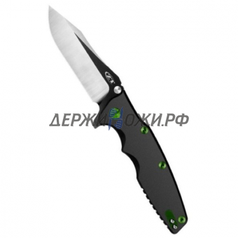 Нож 0392 KVT Flipper Rick Hinderer Factory Custom Two-Tone Black Zero Tolerance складной K0392BLKGRN